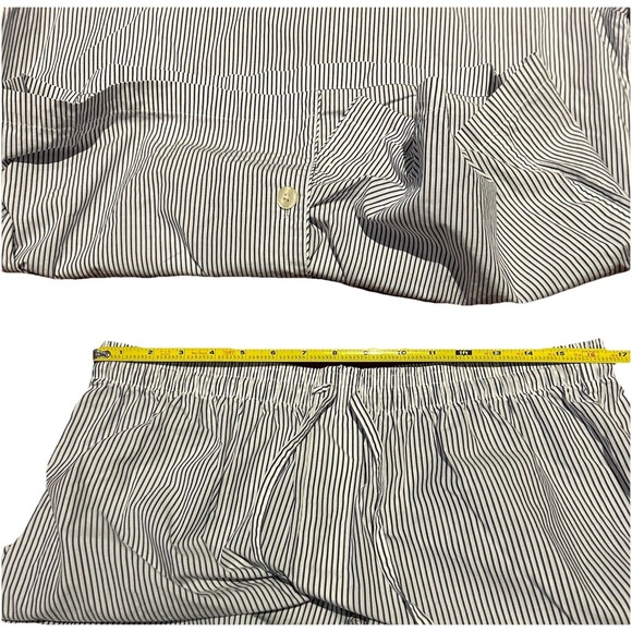 Brooks Brothers Pajama Set Mens Large Stripe Cotton Sleepwear 2 Piece - Picture 7 of 7